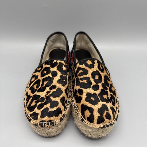 JOHNNY WAS Suede Garden Leopard Espadrilles Women’s Size 7 EUC! - Picture 2 of 7